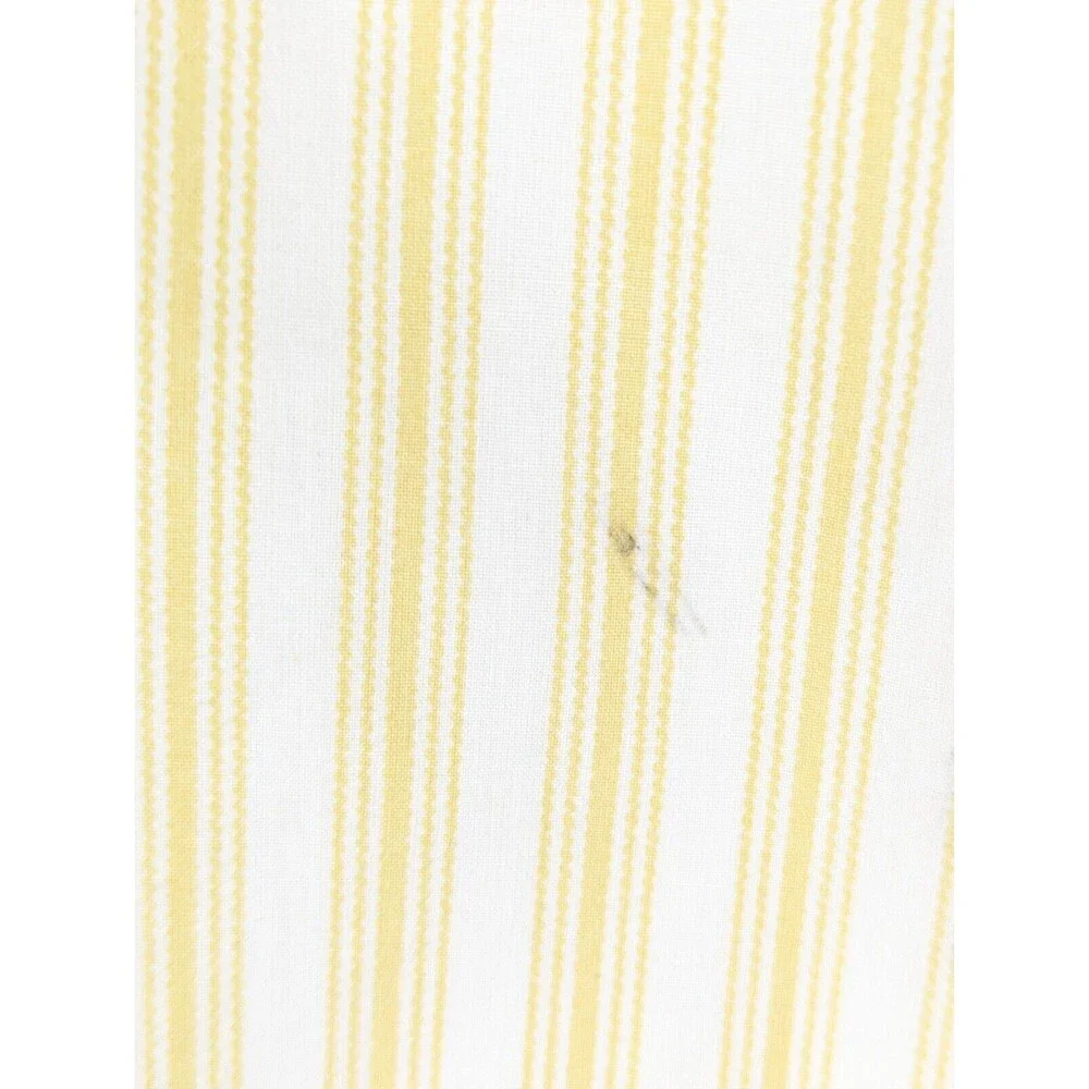 Waverly Primrose Shams Standard Blue Yellow Stripe Floral Cottage‎